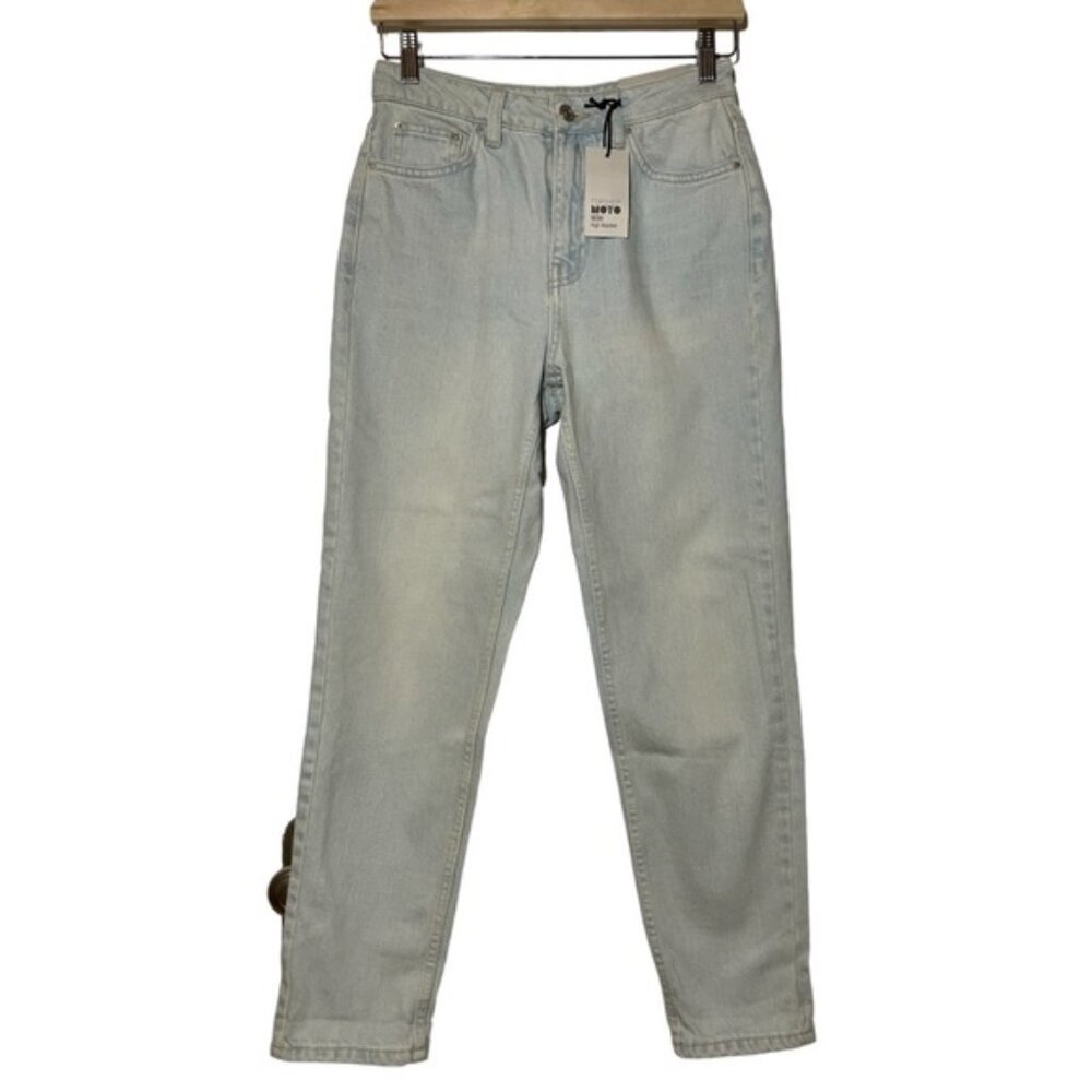 NWT Topshop Moto Mom High Waisted Denim size US 4